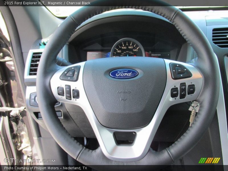 Magnetic / Charcoal Black 2015 Ford Explorer XLT