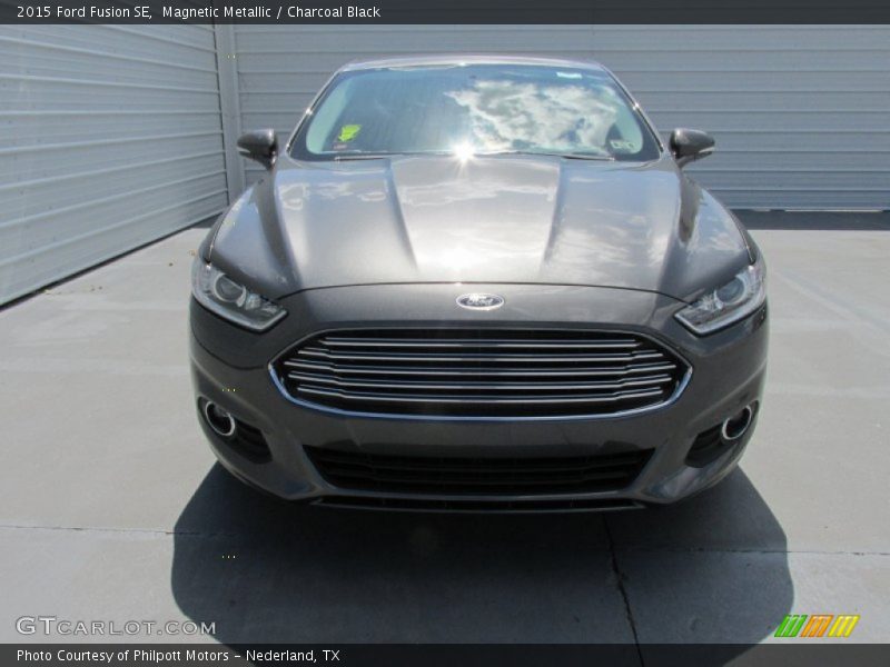 Magnetic Metallic / Charcoal Black 2015 Ford Fusion SE