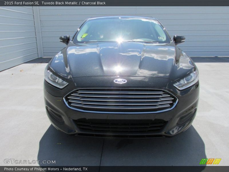 Tuxedo Black Metallic / Charcoal Black 2015 Ford Fusion SE