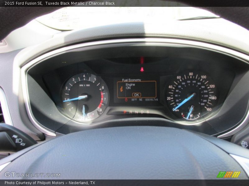 Tuxedo Black Metallic / Charcoal Black 2015 Ford Fusion SE