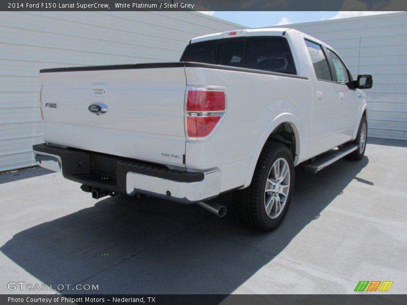 White Platinum / Steel Grey 2014 Ford F150 Lariat SuperCrew