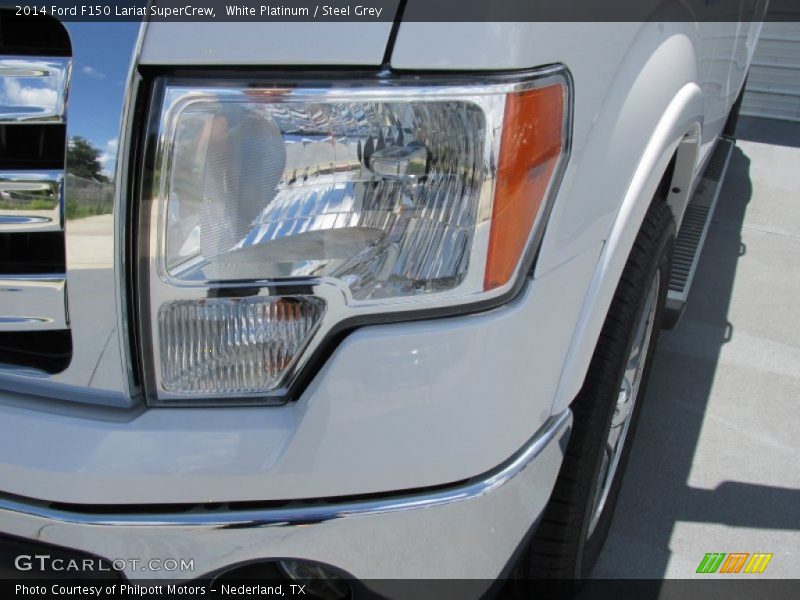 White Platinum / Steel Grey 2014 Ford F150 Lariat SuperCrew