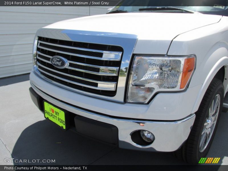 White Platinum / Steel Grey 2014 Ford F150 Lariat SuperCrew