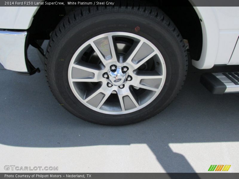 White Platinum / Steel Grey 2014 Ford F150 Lariat SuperCrew