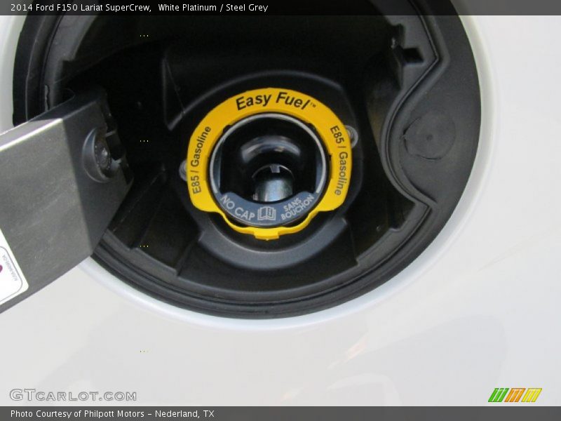 White Platinum / Steel Grey 2014 Ford F150 Lariat SuperCrew