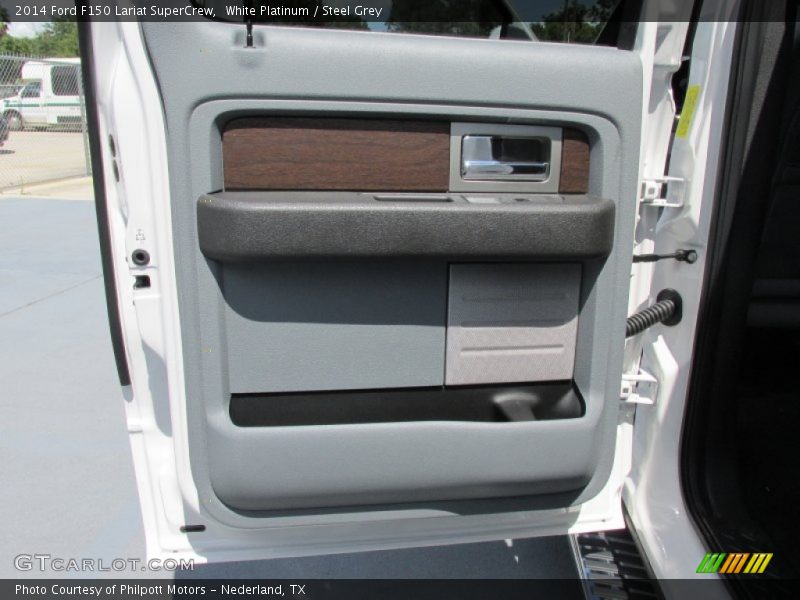 White Platinum / Steel Grey 2014 Ford F150 Lariat SuperCrew