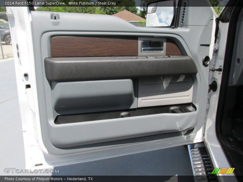 White Platinum / Steel Grey 2014 Ford F150 Lariat SuperCrew