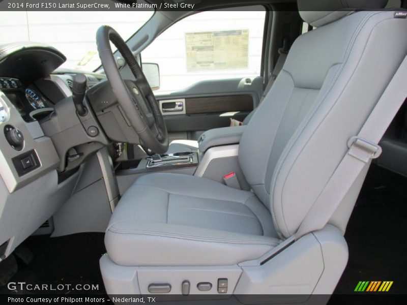 White Platinum / Steel Grey 2014 Ford F150 Lariat SuperCrew