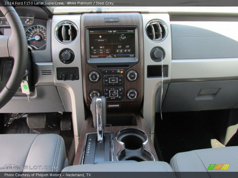 White Platinum / Steel Grey 2014 Ford F150 Lariat SuperCrew