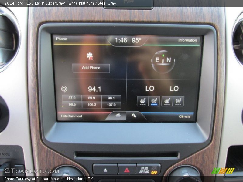 White Platinum / Steel Grey 2014 Ford F150 Lariat SuperCrew