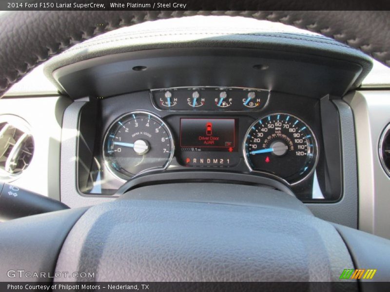 White Platinum / Steel Grey 2014 Ford F150 Lariat SuperCrew