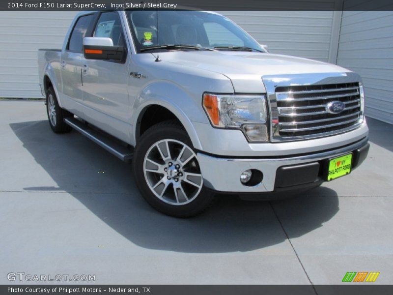 Ingot Silver / Steel Grey 2014 Ford F150 Lariat SuperCrew