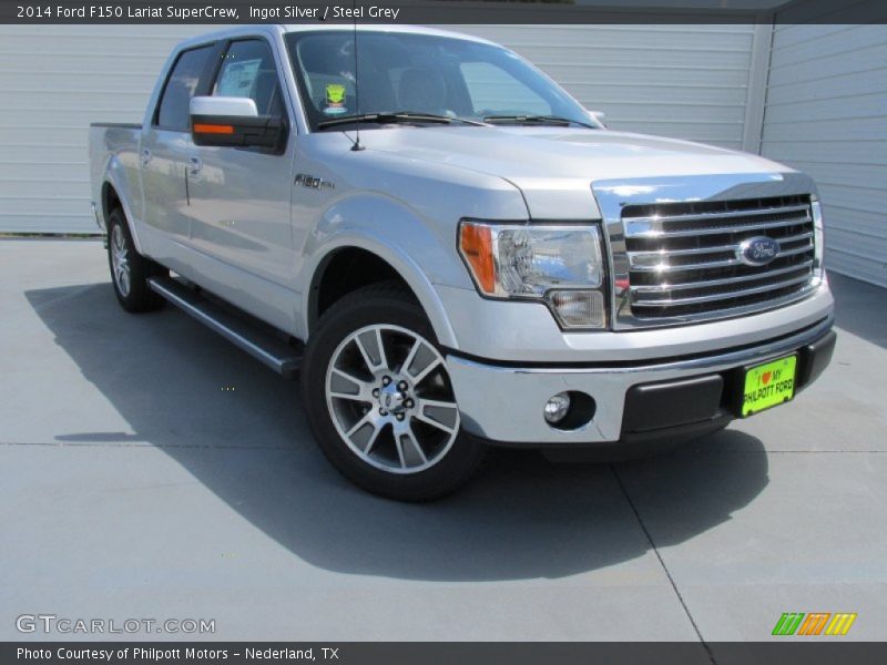 Ingot Silver / Steel Grey 2014 Ford F150 Lariat SuperCrew