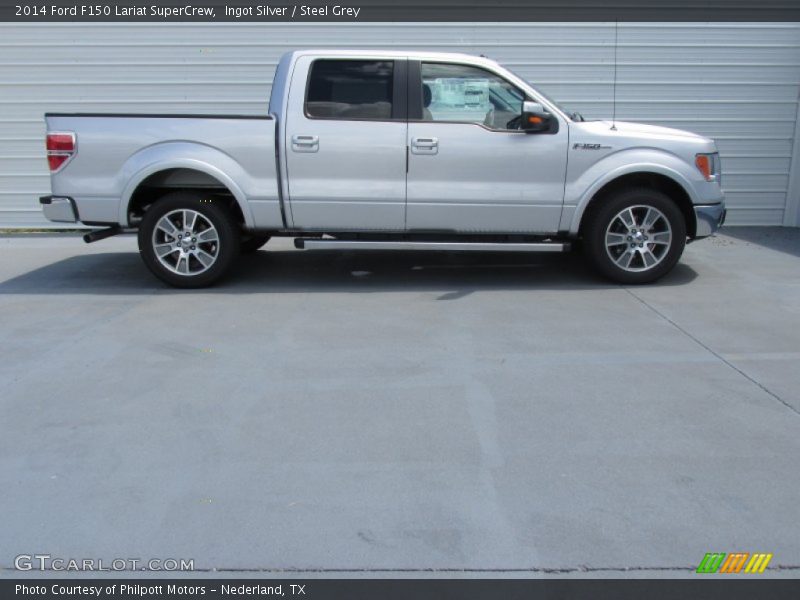 Ingot Silver / Steel Grey 2014 Ford F150 Lariat SuperCrew