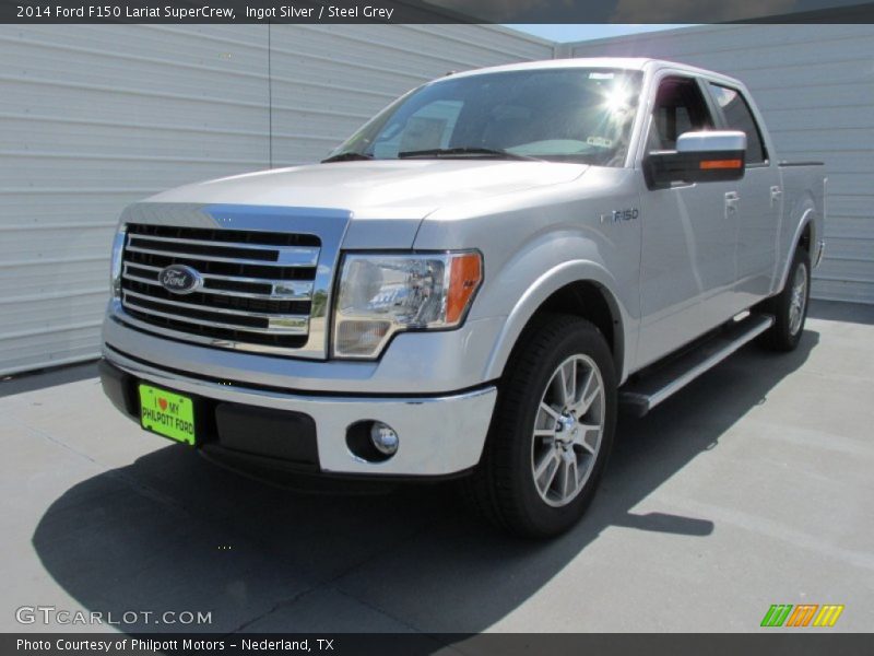 Ingot Silver / Steel Grey 2014 Ford F150 Lariat SuperCrew