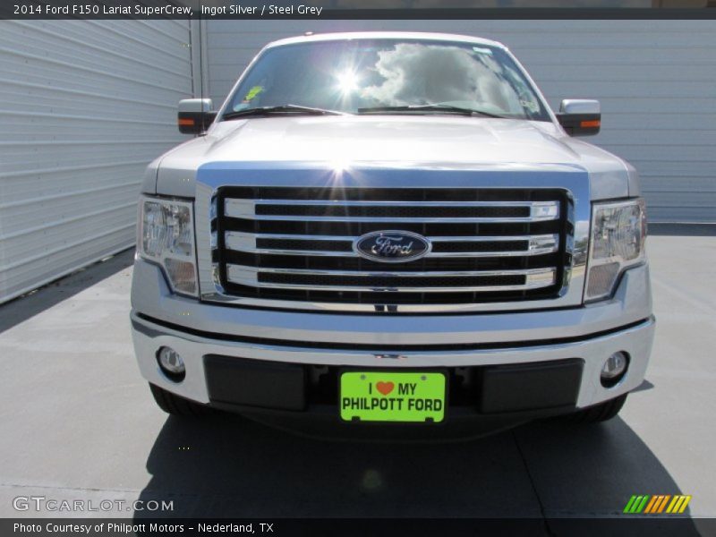 Ingot Silver / Steel Grey 2014 Ford F150 Lariat SuperCrew