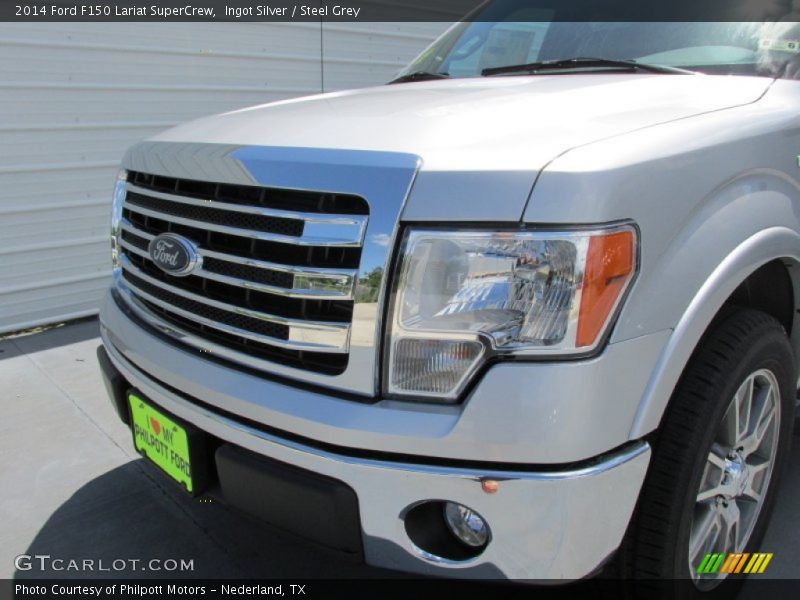 Ingot Silver / Steel Grey 2014 Ford F150 Lariat SuperCrew