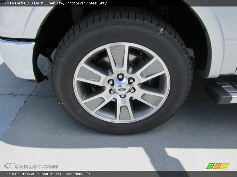 Ingot Silver / Steel Grey 2014 Ford F150 Lariat SuperCrew