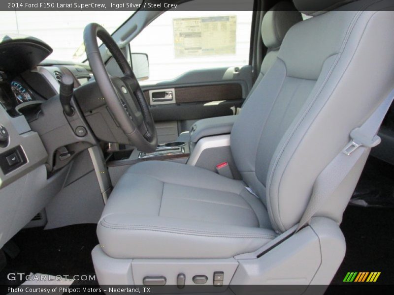 Ingot Silver / Steel Grey 2014 Ford F150 Lariat SuperCrew