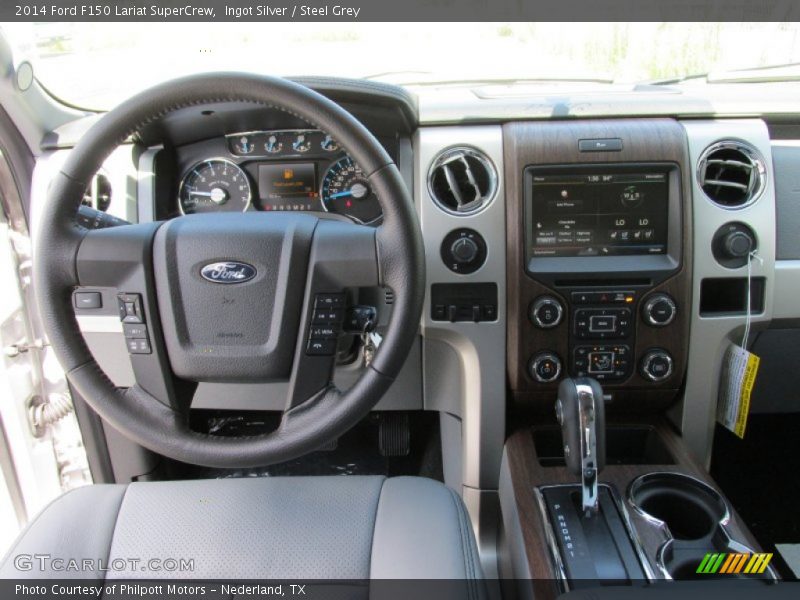 Ingot Silver / Steel Grey 2014 Ford F150 Lariat SuperCrew