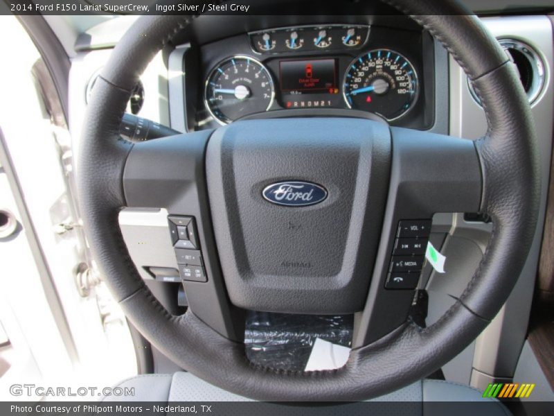 Ingot Silver / Steel Grey 2014 Ford F150 Lariat SuperCrew