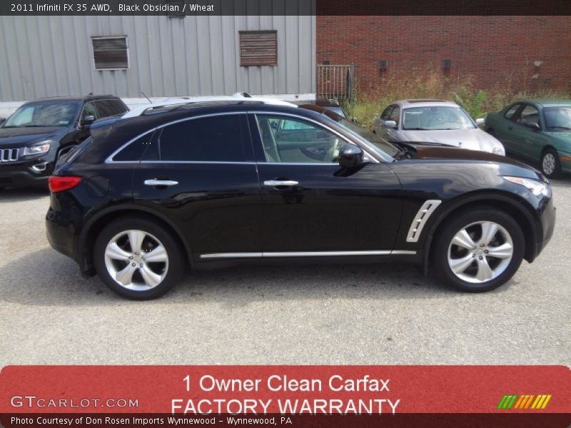 Black Obsidian / Wheat 2011 Infiniti FX 35 AWD