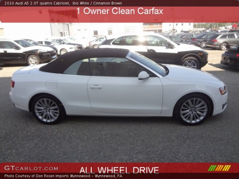 Ibis White / Cinnamon Brown 2010 Audi A5 2.0T quattro Cabriolet