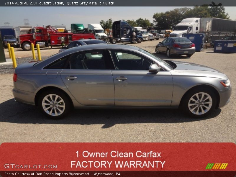Quartz Gray Metallic / Black 2014 Audi A6 2.0T quattro Sedan