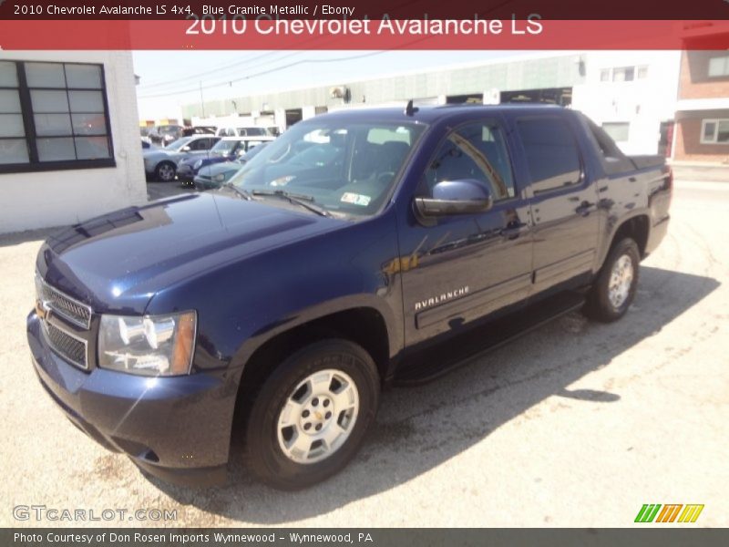 Blue Granite Metallic / Ebony 2010 Chevrolet Avalanche LS 4x4