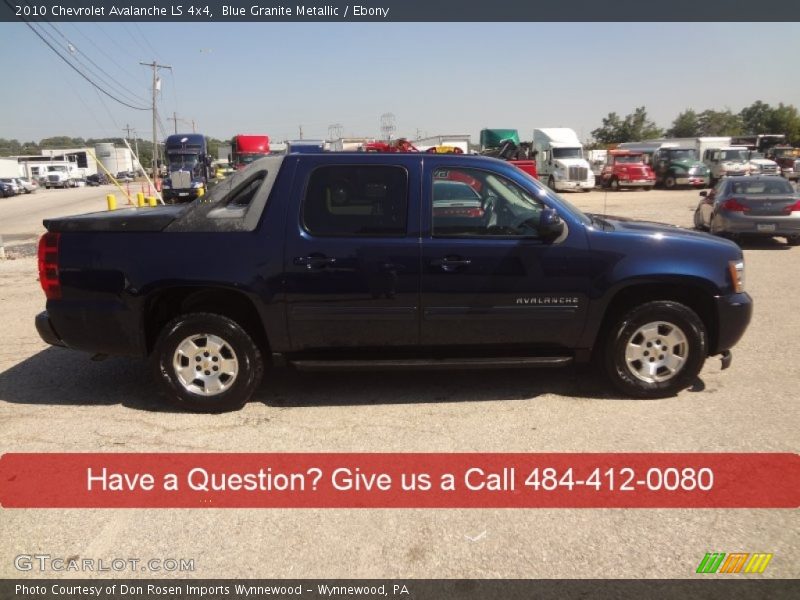 Blue Granite Metallic / Ebony 2010 Chevrolet Avalanche LS 4x4