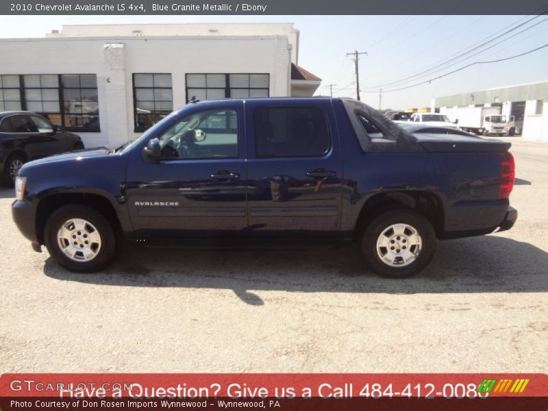 Blue Granite Metallic / Ebony 2010 Chevrolet Avalanche LS 4x4