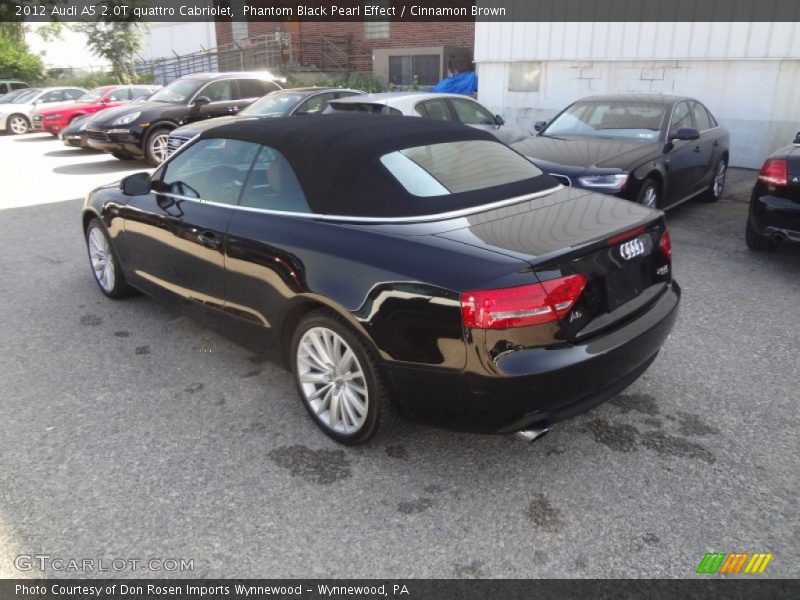 Phantom Black Pearl Effect / Cinnamon Brown 2012 Audi A5 2.0T quattro Cabriolet