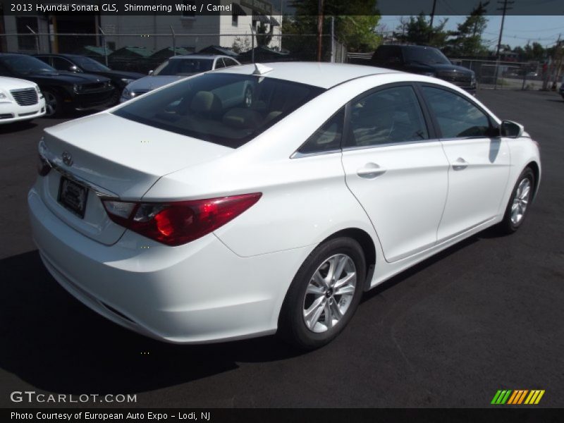 Shimmering White / Camel 2013 Hyundai Sonata GLS