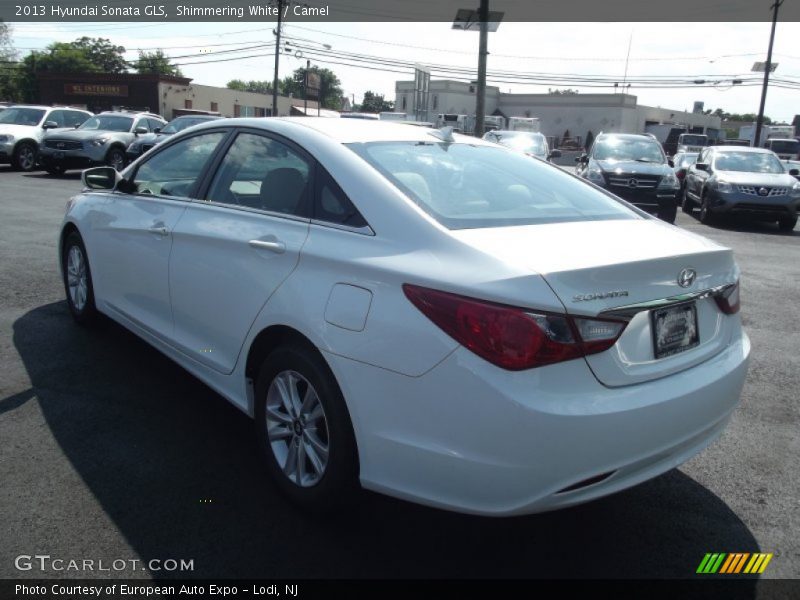 Shimmering White / Camel 2013 Hyundai Sonata GLS