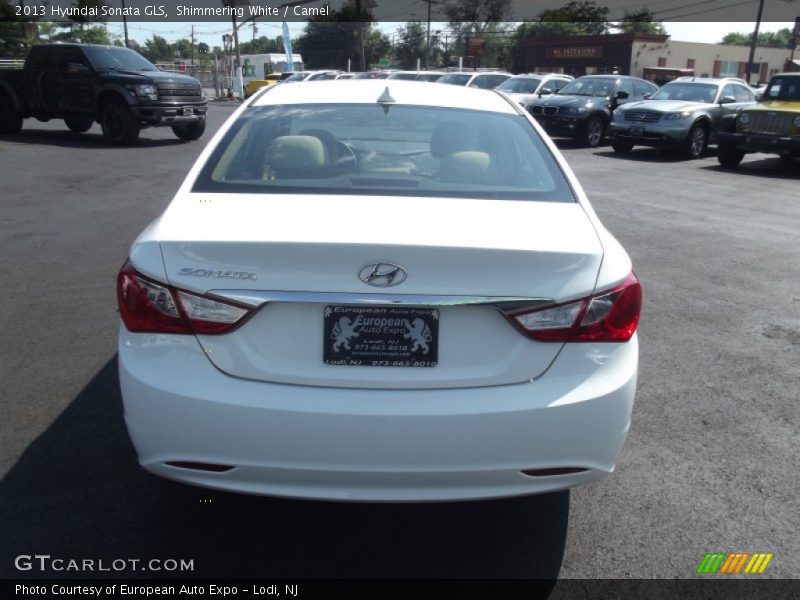 Shimmering White / Camel 2013 Hyundai Sonata GLS