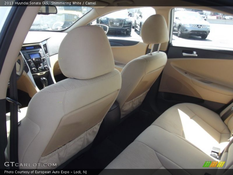 Shimmering White / Camel 2013 Hyundai Sonata GLS