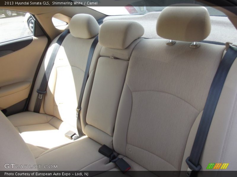 Shimmering White / Camel 2013 Hyundai Sonata GLS