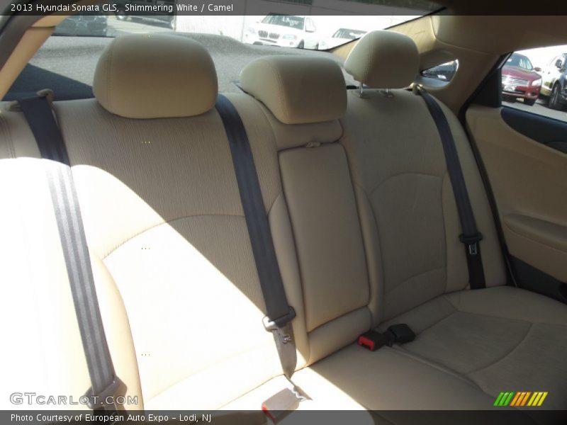 Shimmering White / Camel 2013 Hyundai Sonata GLS