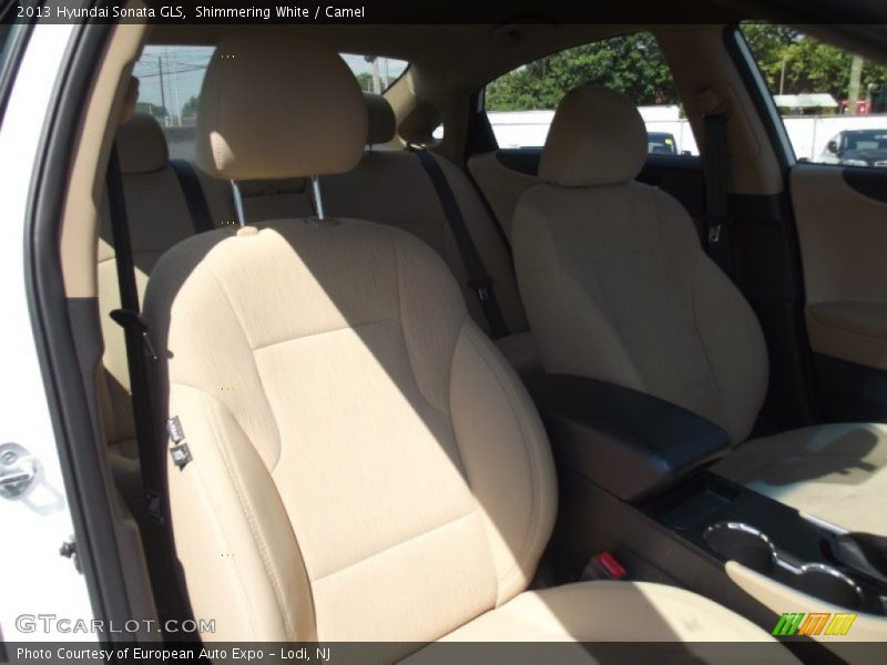 Shimmering White / Camel 2013 Hyundai Sonata GLS