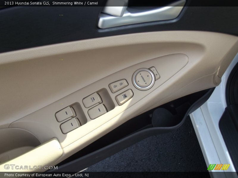 Shimmering White / Camel 2013 Hyundai Sonata GLS