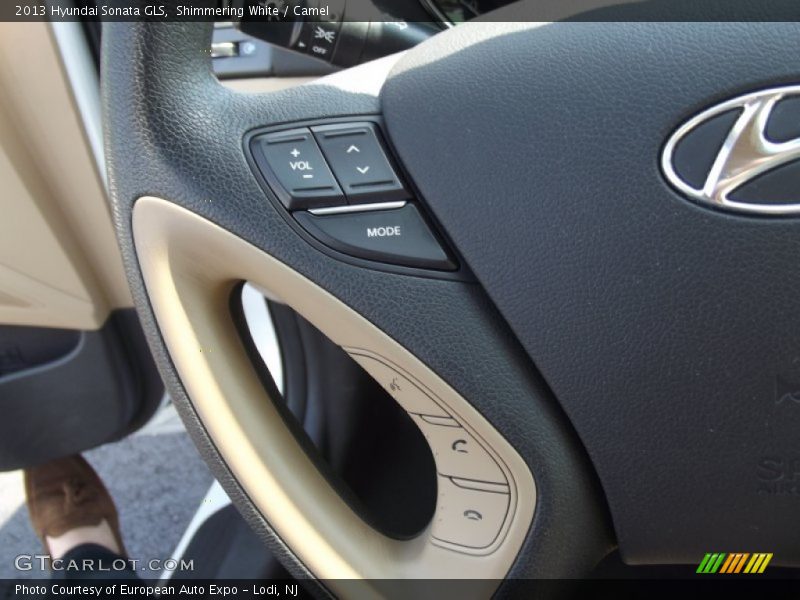 Shimmering White / Camel 2013 Hyundai Sonata GLS