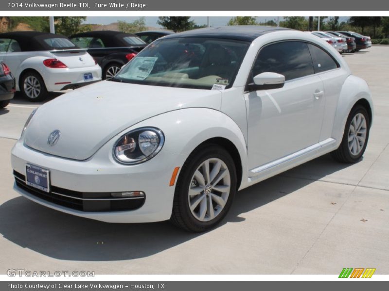Pure White / Beige 2014 Volkswagen Beetle TDI