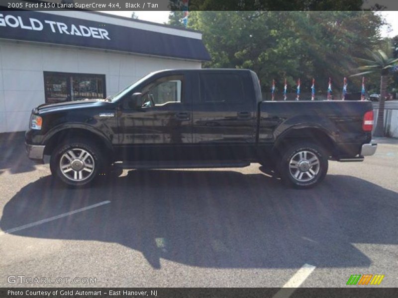 Black / Tan 2005 Ford F150 Lariat SuperCrew 4x4