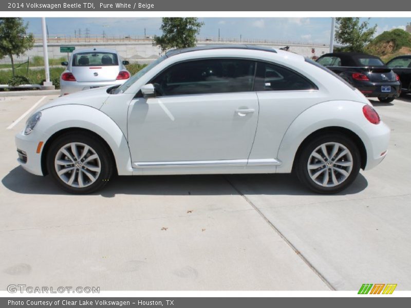 Pure White / Beige 2014 Volkswagen Beetle TDI