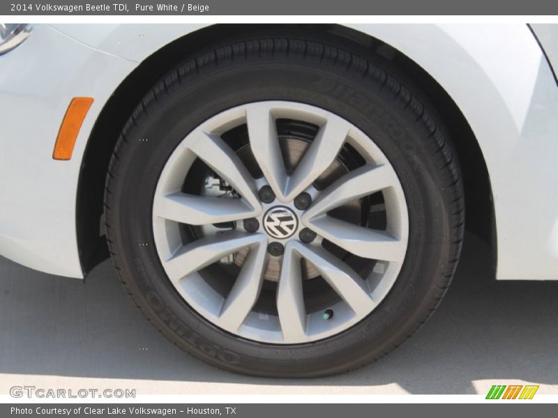 Pure White / Beige 2014 Volkswagen Beetle TDI