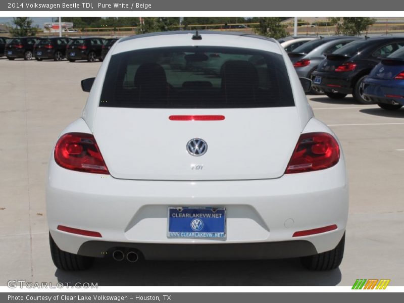 Pure White / Beige 2014 Volkswagen Beetle TDI