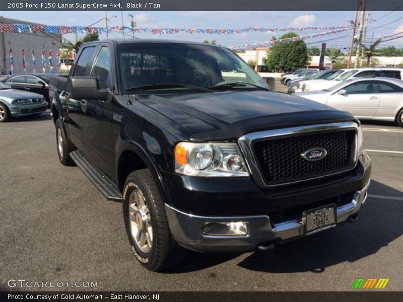 Black / Tan 2005 Ford F150 Lariat SuperCrew 4x4