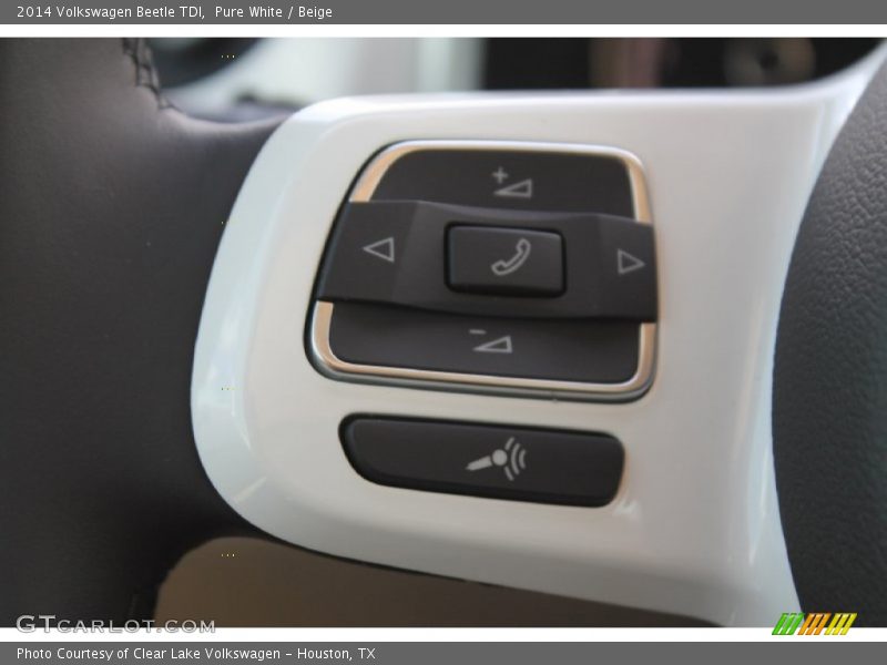 Pure White / Beige 2014 Volkswagen Beetle TDI