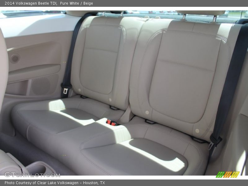 Pure White / Beige 2014 Volkswagen Beetle TDI