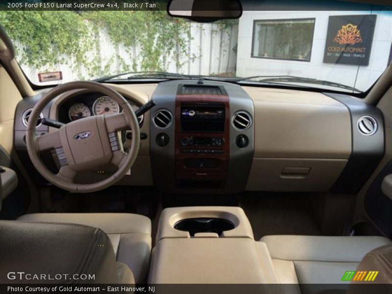 Black / Tan 2005 Ford F150 Lariat SuperCrew 4x4